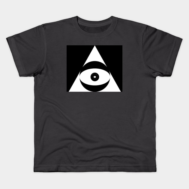 Eye within Triangle Kids T-Shirt by ArianJacobs